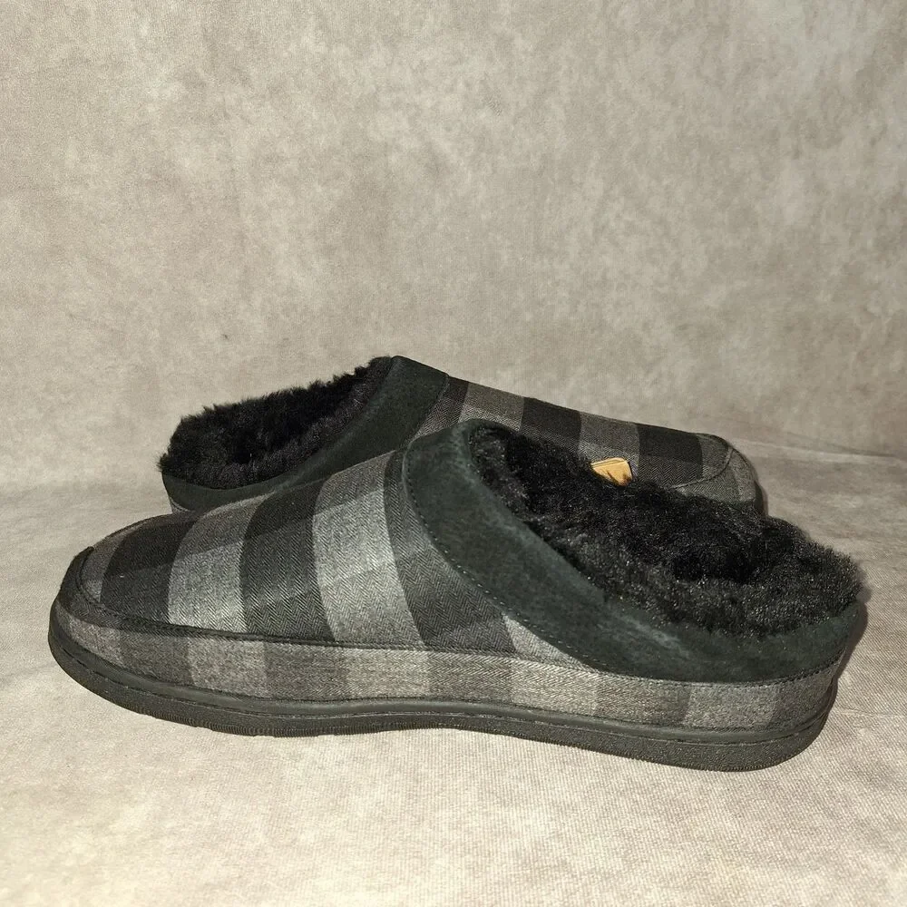 Lamo Julian Clog II Size 12 Men's Slippers Charcoal Plaid